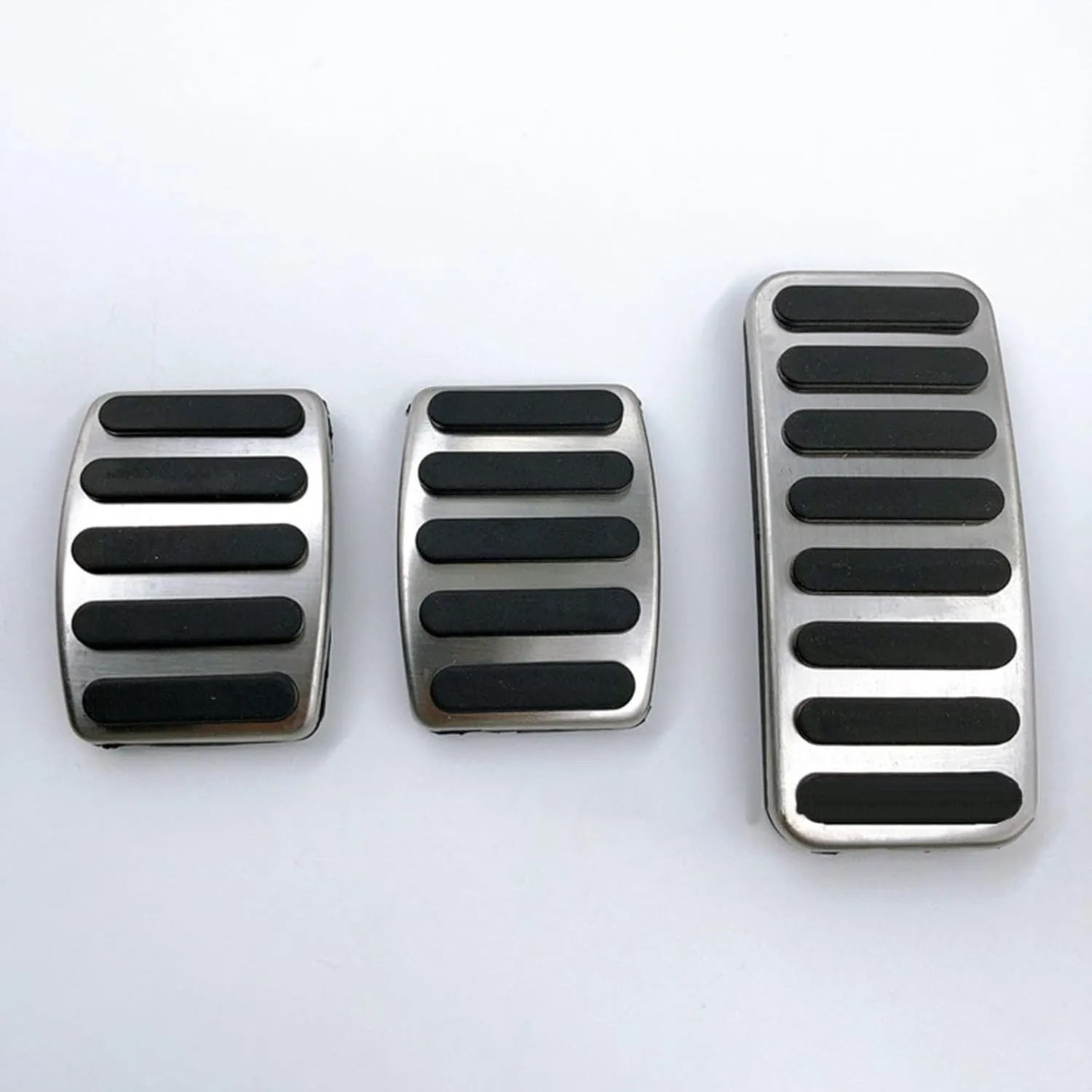 1 Set Car Accelerator Pedal Covers, Compatible with Suzuki Vitra Alivio SX4, Clutch Pedals Anti-Skid Brake Pedals Auto Aluminum Pedal Covers, Set 2