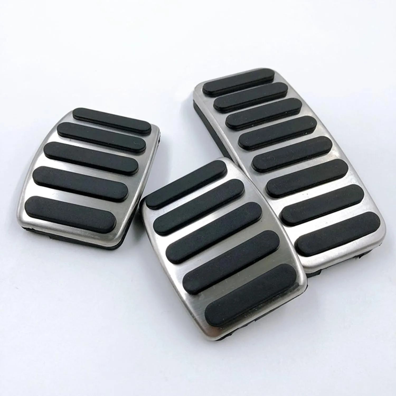 1 Set Car Accelerator Pedal Covers, Compatible with Suzuki Vitra Alivio SX4, Clutch Pedals Anti-Skid Brake Pedals Auto Aluminum Pedal Covers, Set 2
