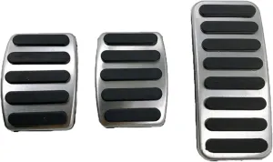 1 Set Car Accelerator Pedal Covers, Compatible with Suzuki Vitra Alivio SX4, Clutch Pedals Anti-Skid Brake Pedals Auto Aluminum Pedal Covers, Set 2