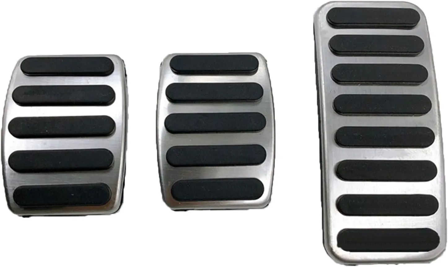 1 Set Car Accelerator Pedal Covers, Compatible with Suzuki Vitra Alivio SX4, Clutch Pedals Anti-Skid Brake Pedals Auto Aluminum Pedal Covers, Set 2