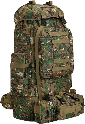 100L Camping Hiking Backpack Molle Rucksack Military Camping Backpacking Daypack