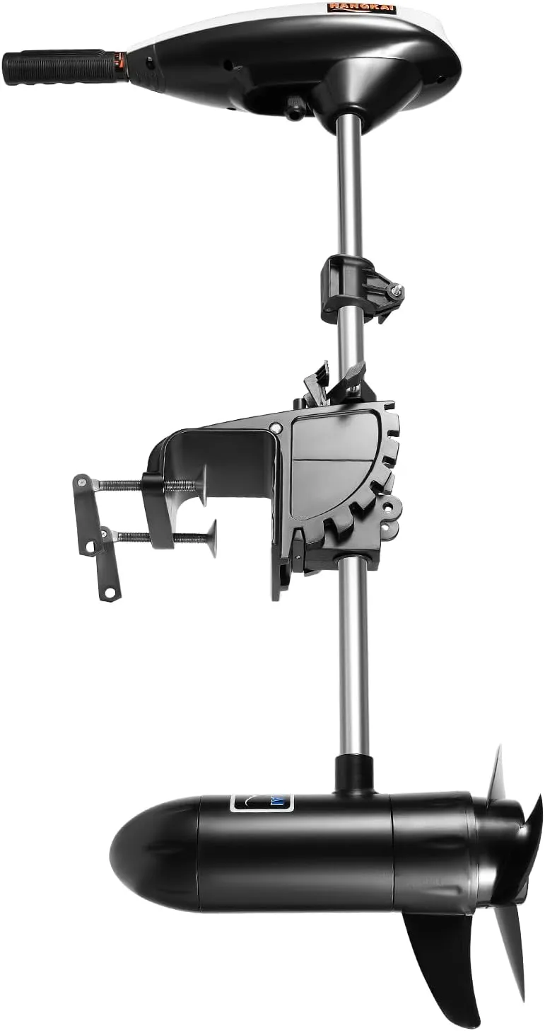 12V Electric Outboard Trolling Motor Fishing Boat Kayak Engine Thrust Beam Saltwater Electric Trolling Motor with Adjustable Handle Boat Propeller for Fishing Boat Kayak Inflatable Boat (65lb Thrust)