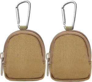 2 Pack Tactical Coin Purse - Military Pocket Keychain Pouch as Mini Tool Organizer Coin Car Key Waist Case Earphone Pack Backpack Accessory Pouch
