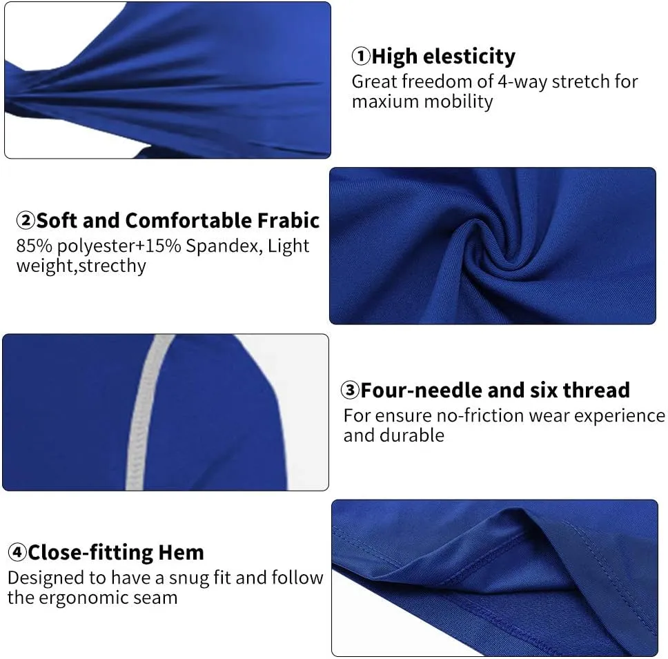 2/3 Pack Women's Long Sleeve Shirts UPF 50  Sun Protection Compression Shirts Dry-Fit Athletic T-Shirts Gym Running Tops