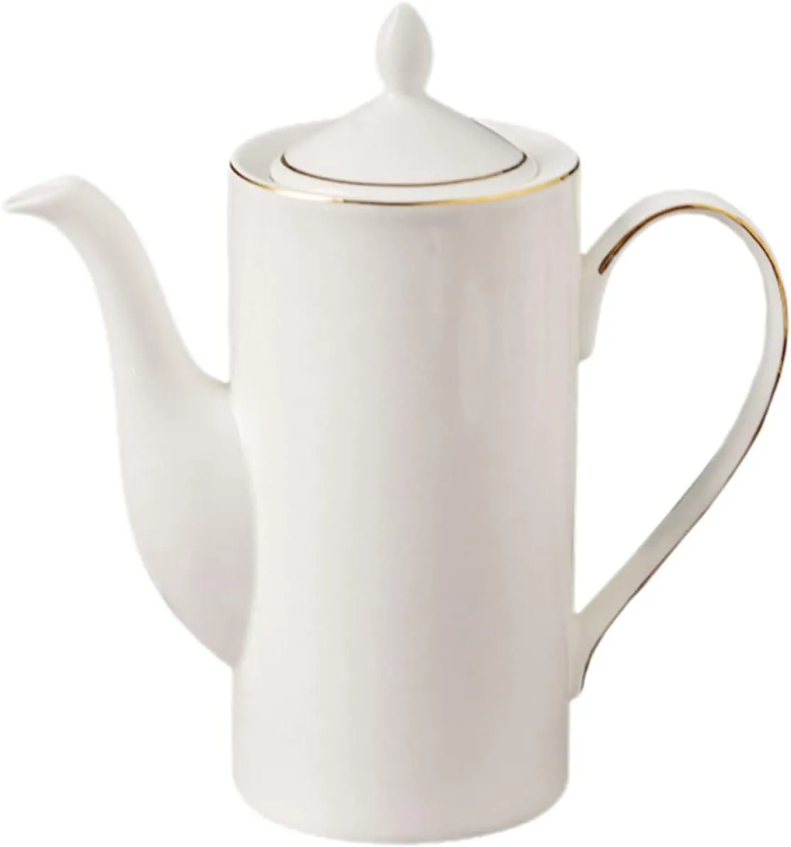 2pcs Coffee Pot Ceramic Tea Pot Kettle Pour over Pier 1 Imports Porcelain Teapot Handheld Coffee Kettle Handle Coffee Kettle Household Tea Pot Ceramics Set White Coffee Kettle(Whitex2pcs,21x19.3cmx2pc