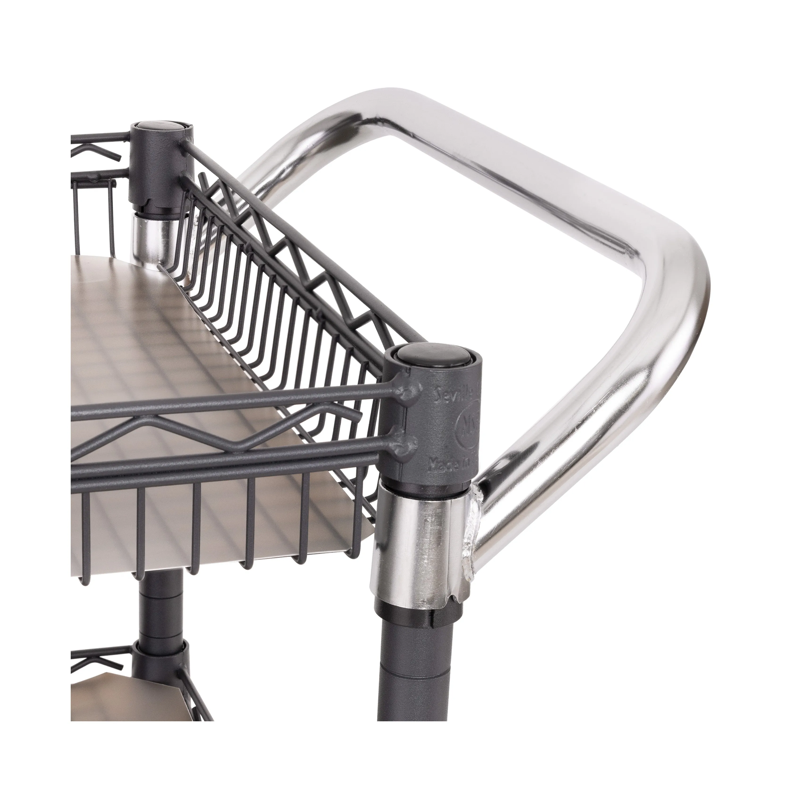 3-Tier NSF Utility Cart with Shelf Liners