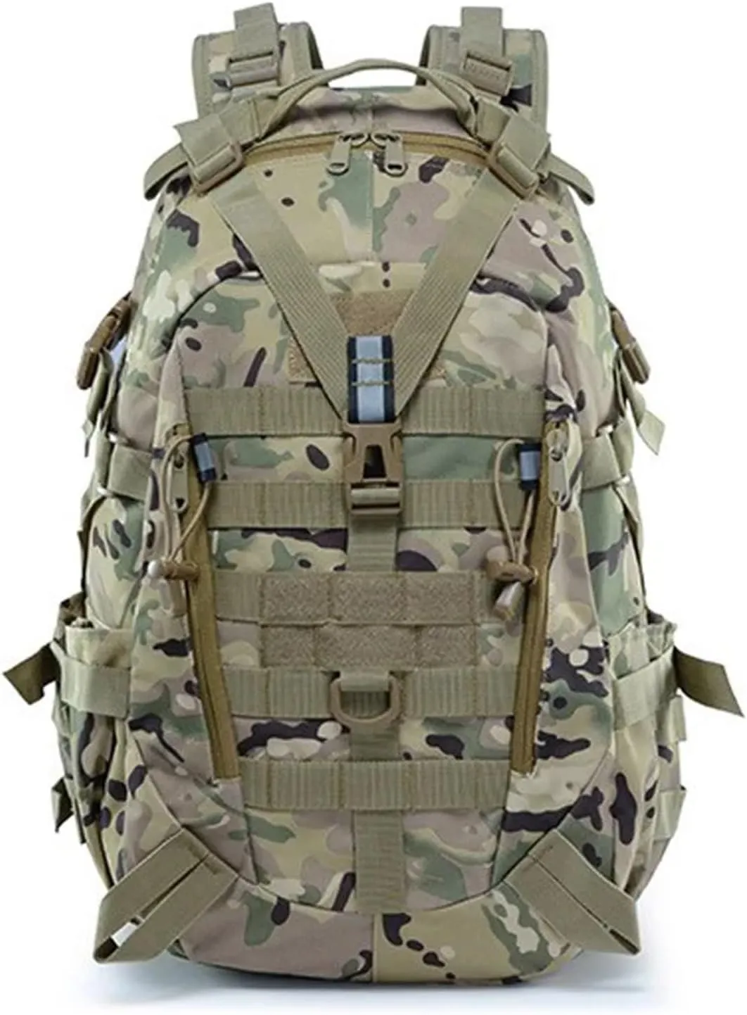 30-40L Camping Backpack Men's Bag Travel Bags Climbing Rucksack Hiking Outdoor Reflective Shoulder Fishing Bag(Style4)