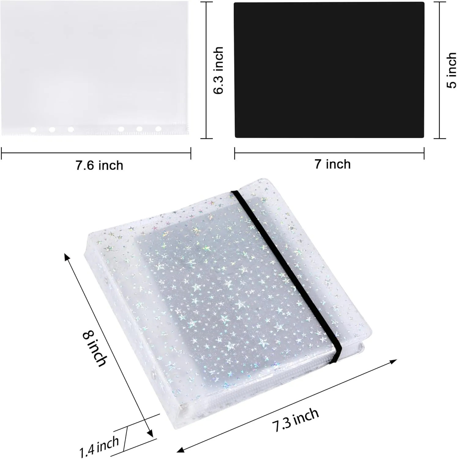 30pcs Magnetic Sheets and Storage Bags for Stamps and Dies Storage with Album Pocket, Die Cut Storage Set for Storage Die Cutting,DIY Scrapbooking,Card Making Supplies (1.2 mm Thickness)