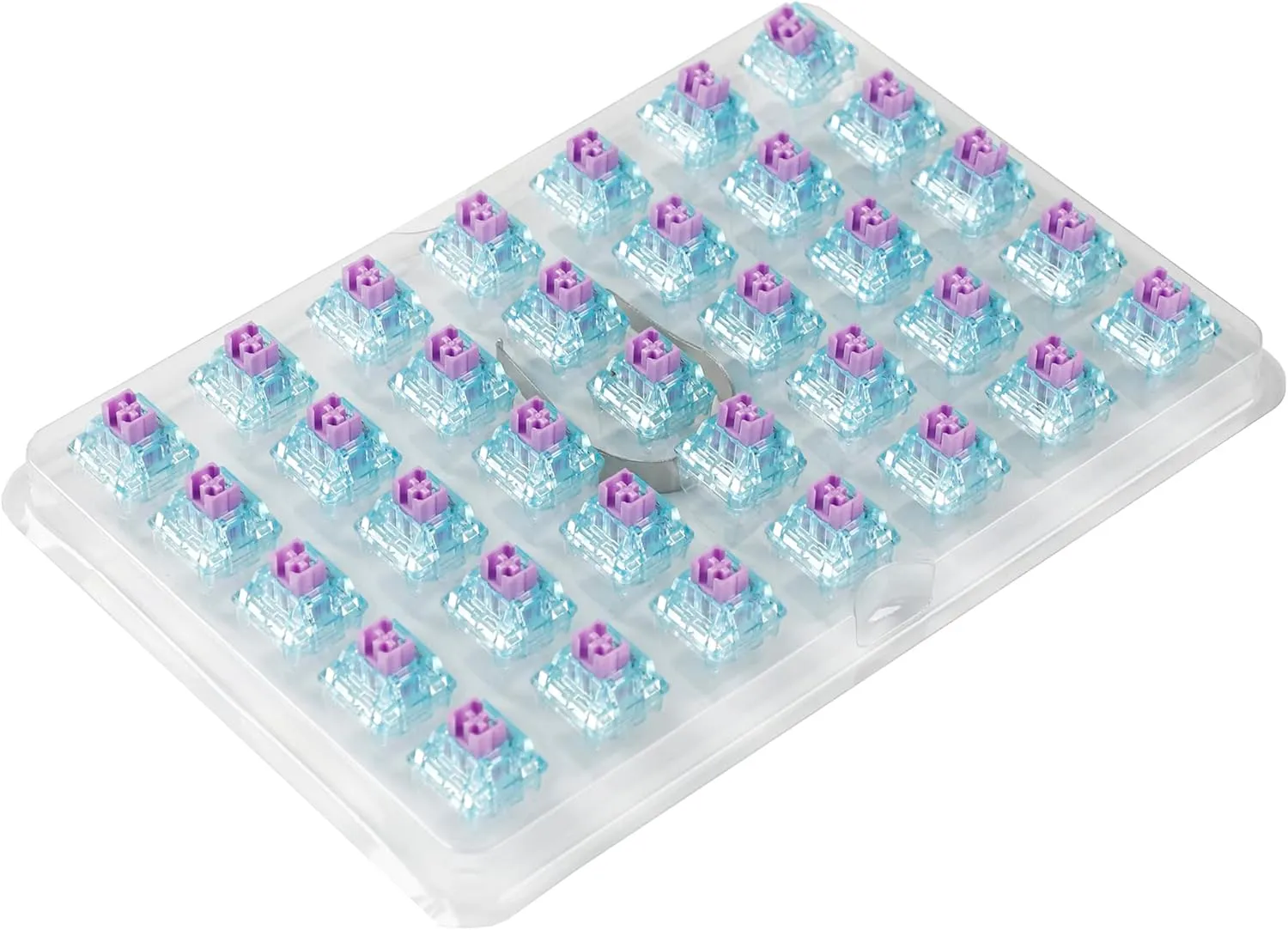 35 pcs Skyloong Glacier Silent Switch 5 Pin Lubed SMD RGB Mx Stem Switches for Mechanical Keyboard Brown Yellow Silver Rose