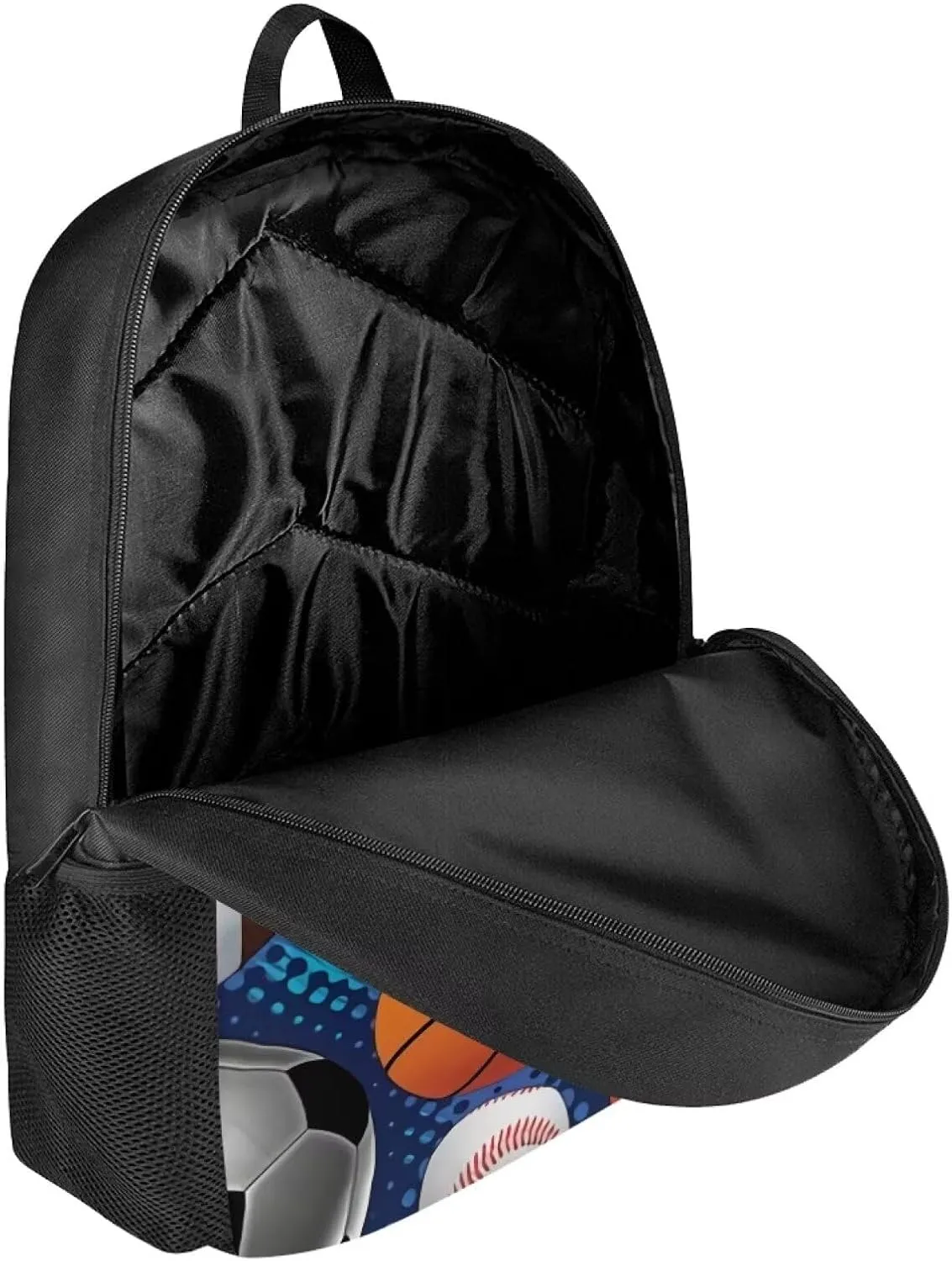 3D Animal Sport Printing Kids School Set Book Bag with Lunch Bag Pench Case 3 PCS