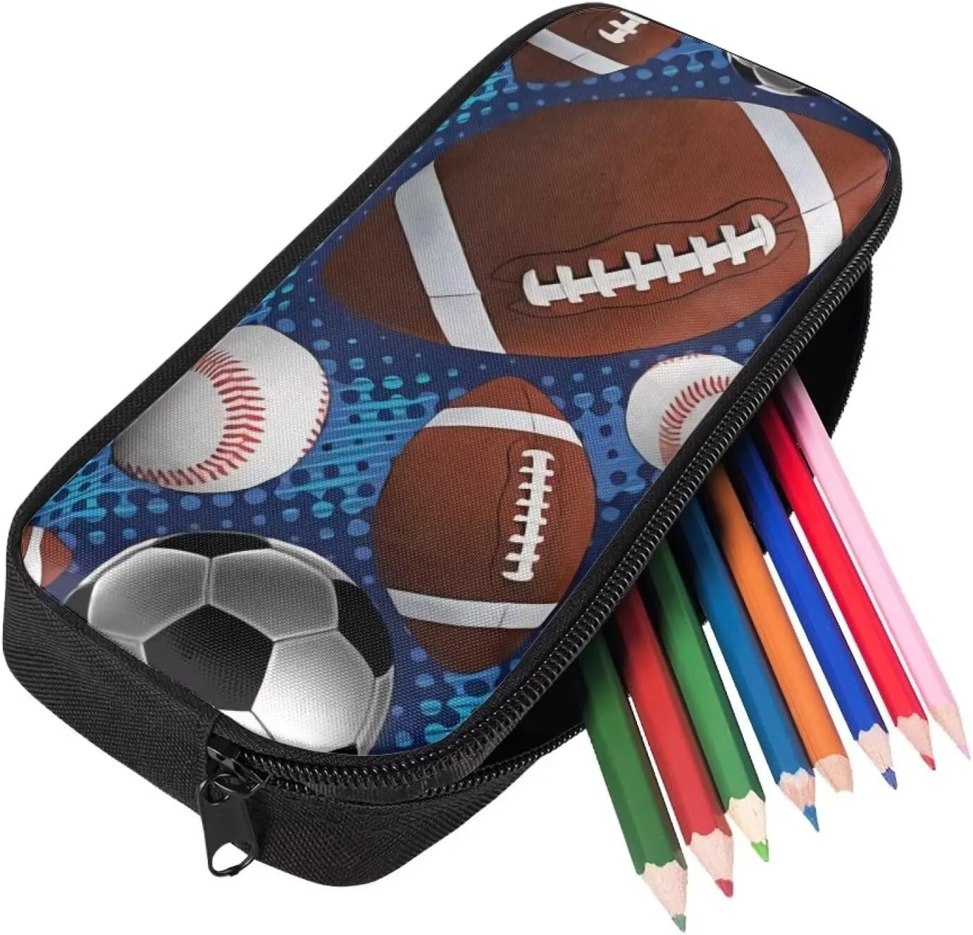 3D Animal Sport Printing Kids School Set Book Bag with Lunch Bag Pench Case 3 PCS