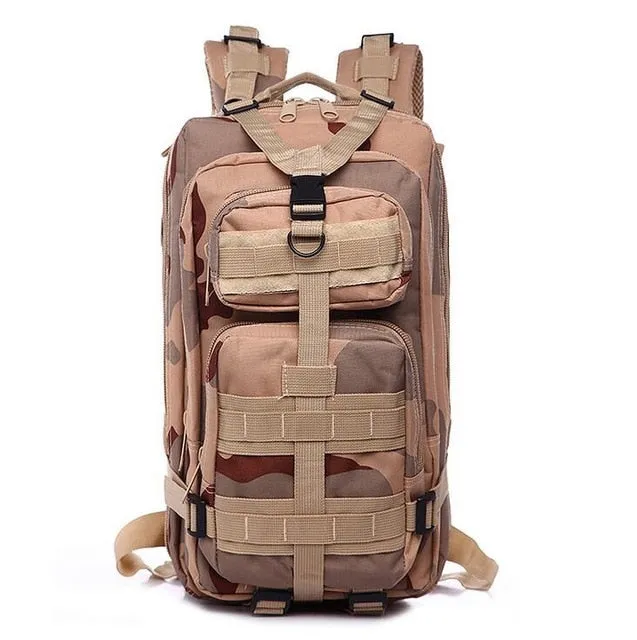 3P Military Bag Army Tactical Outdoor Camping Men's Military Tactical Backpack Oxford for Cycling Hiking Sports Climbing Bag 25L