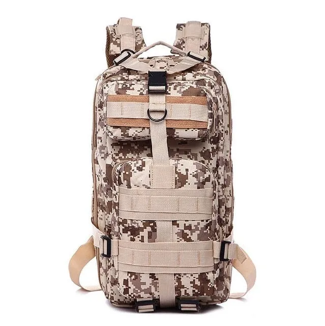 3P Military Bag Army Tactical Outdoor Camping Men's Military Tactical Backpack Oxford for Cycling Hiking Sports Climbing Bag 25L