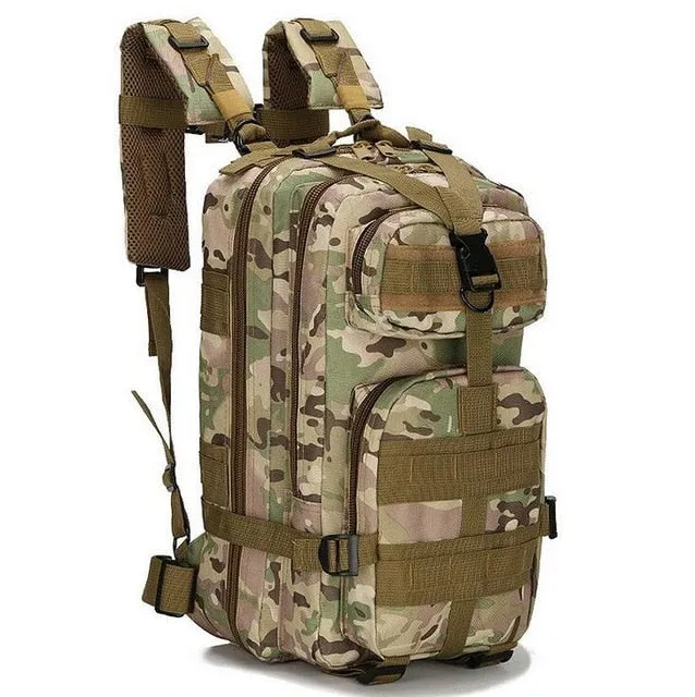 3P Military Bag Army Tactical Outdoor Camping Men's Military Tactical Backpack Oxford for Cycling Hiking Sports Climbing Bag 25L