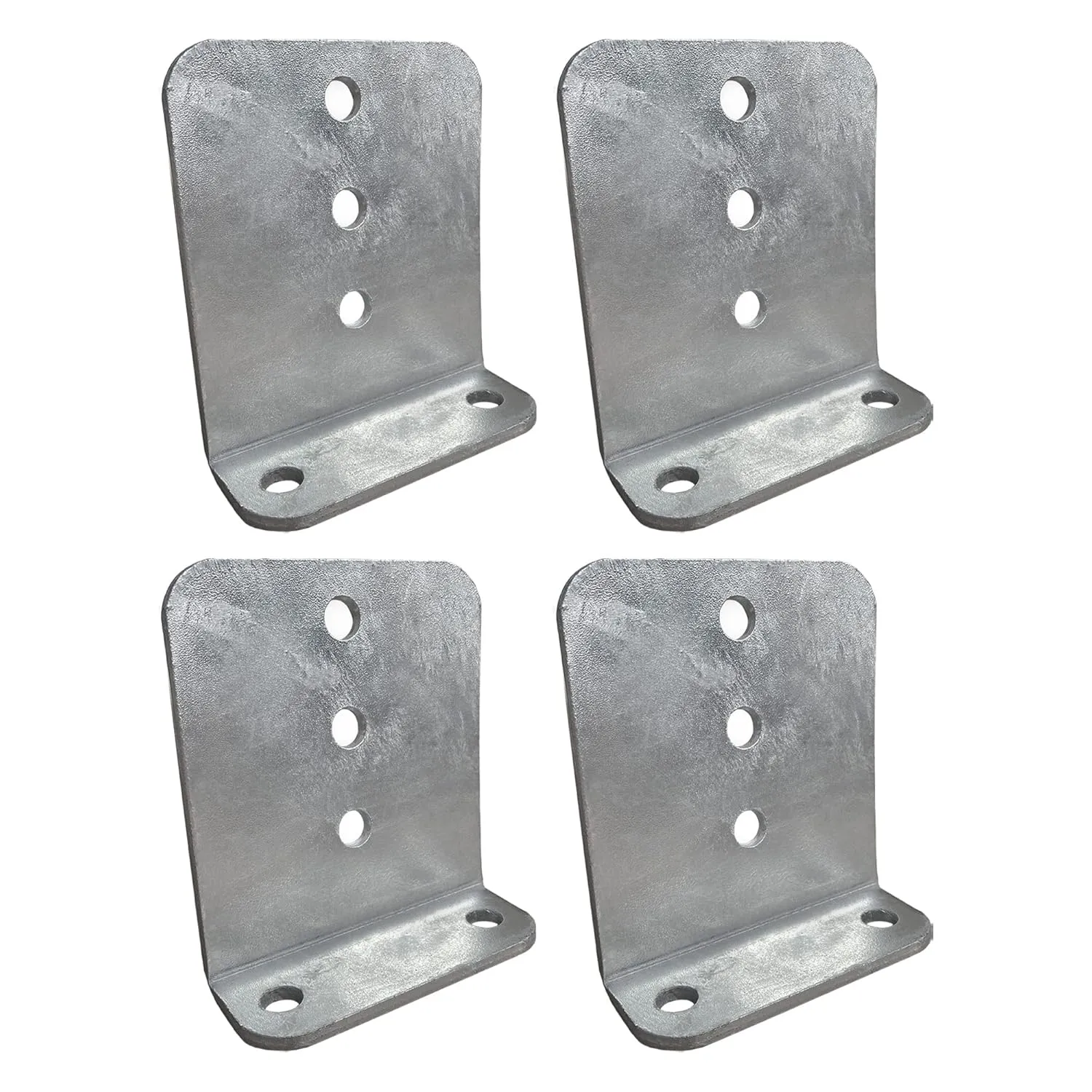4 Pack 6" Galvanized L-Type Boat Trailer Bunk Bracket, Heavy Duty (4)
