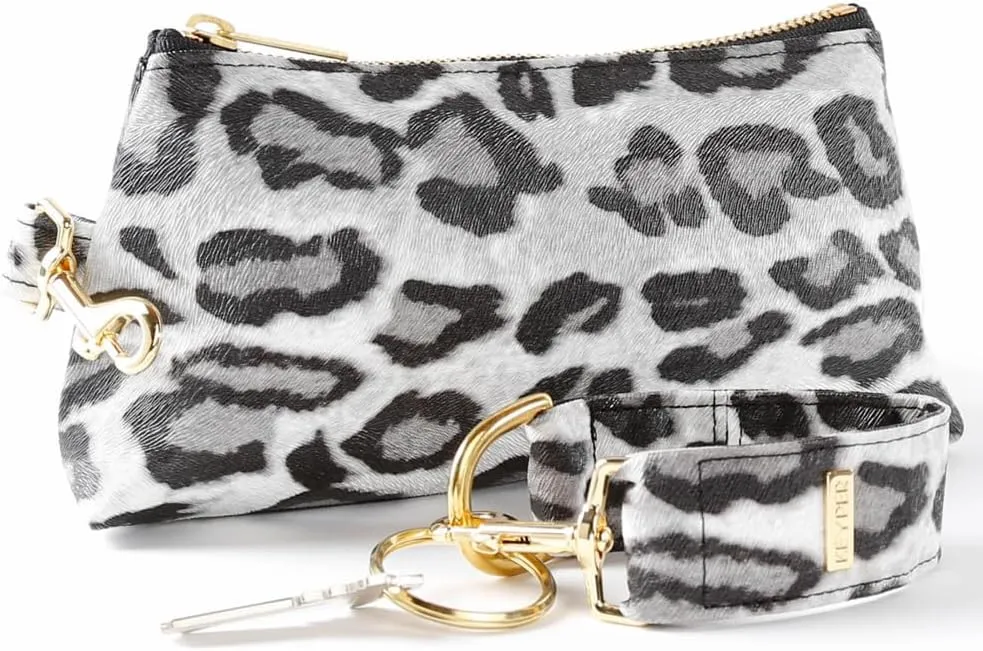 4-Piece Wristlet Set - Key Ring Bracelet & 3 Women’s Bags Womens Faux Leather Purses & Handbags Classic Clutch Purse