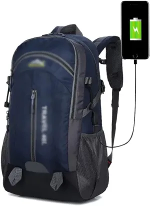 40L Mountaineering Backpack Breathable Backpack with Socket Travel Backpack Mountaineering Bag