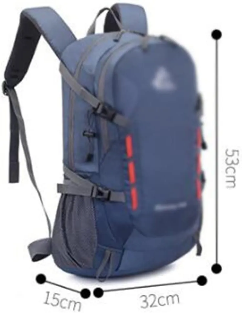 40L Travel Backpack Large Capacity Men's Women's Backpack Camping Hiking Sports Bag(A)