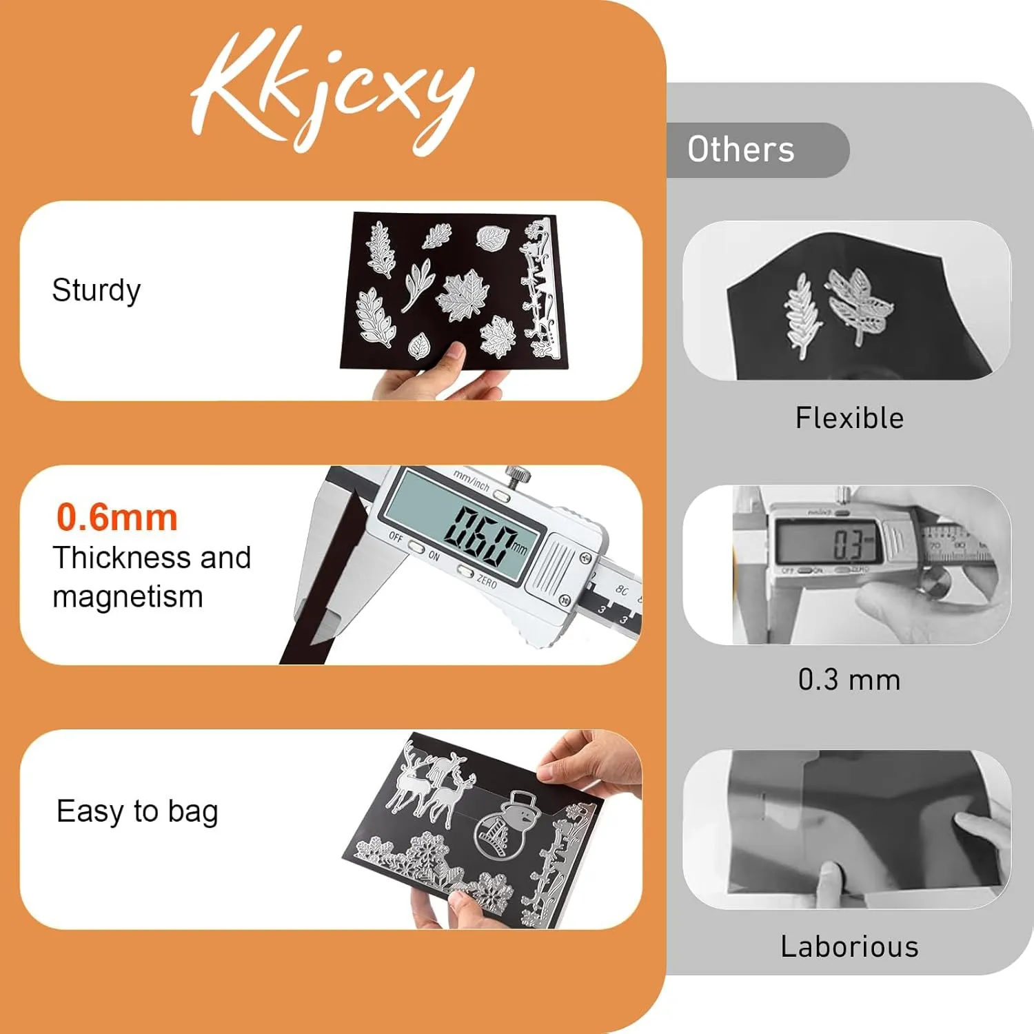40pcs Magnetic Sheets for Dies Storage, with 1 Die Cut Storage Container Box, Die Cut Storage Organizer for Die Cutting DIY Scrapbooking Paper Picture Photos,20 Pcs Magnetic Sheets 20 Pcs Bags