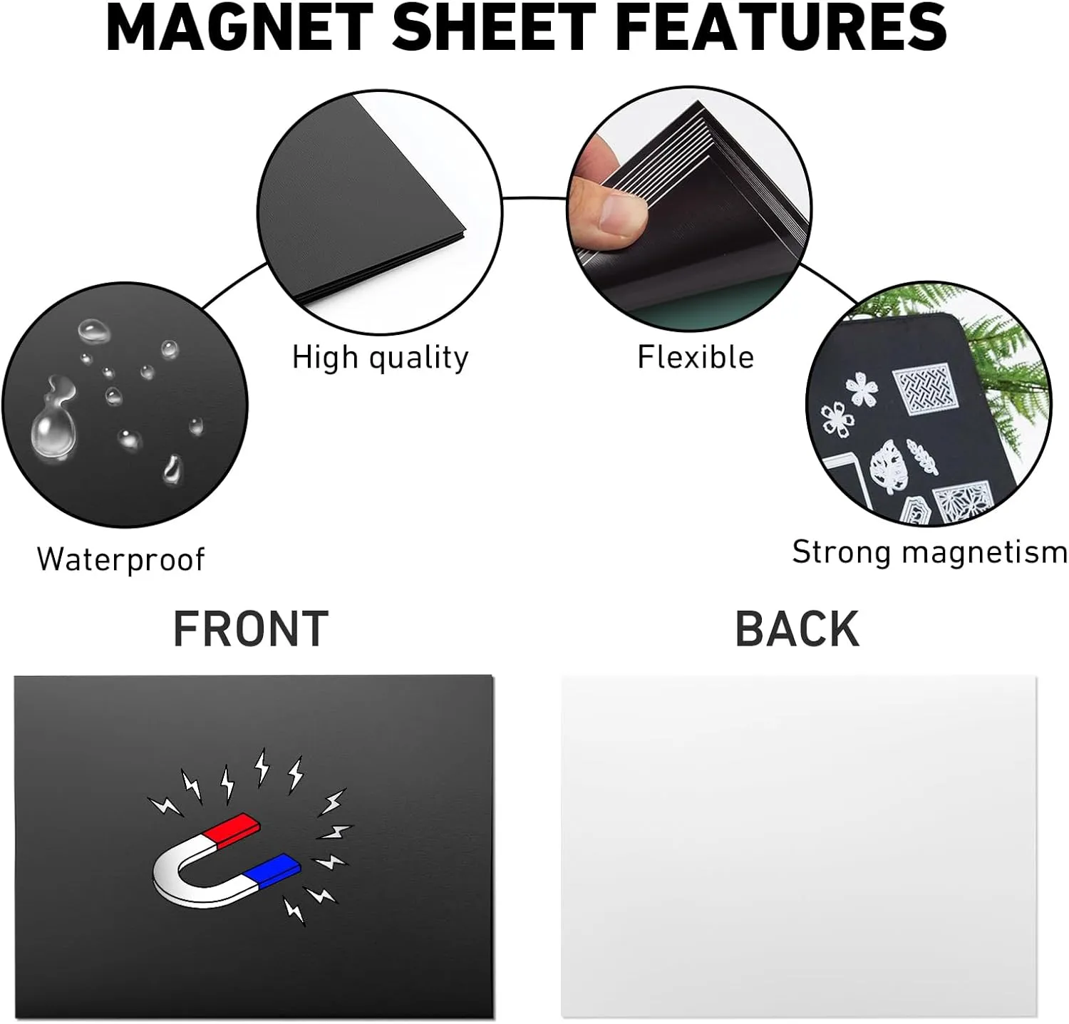 40pcs Magnetic Sheets for Dies Storage, with 1 Die Cut Storage Container Box, Die Cut Storage Organizer for Die Cutting DIY Scrapbooking Paper Picture Photos,20 Pcs Magnetic Sheets 20 Pcs Bags