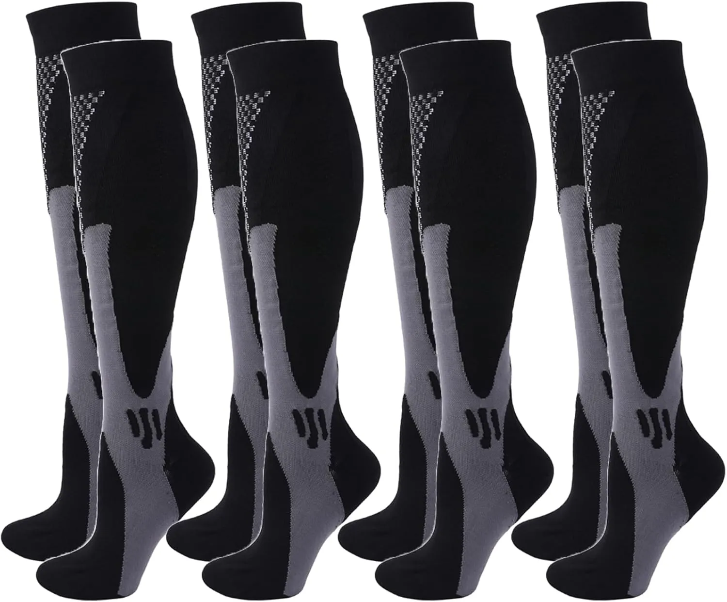 4/6 Pairs Compression Socks for Women Men Circulation-Best Support for Nurses,Running,Athletic,Travel