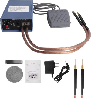 5000W Spot Welder, Handheld Spot Welder, 9-speed Adjustable Mini Battery Spot Welder, Portable Spot Welder DIY Kit with Nickel Strap and Spot Welding Pen for 18650 Battery Pack Welding Tool