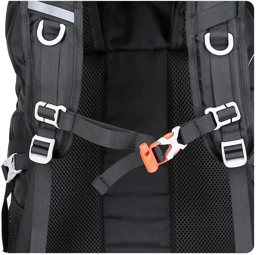 50L Hiking Backpack with Rain Cover Multifunctional Mountaineering Bag Outdoor Rucksack for Travel Trekking Camping