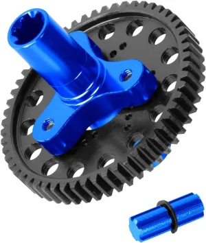 58T(0.8Mod) Spur Gear Slipper Clutch with Slipper Shaft Upgrades for 1/10 Granite/Senton/Big Rock/Vorteks 3s,Kraton/Outcast 4S,1/8 Typhon 3S,Navy Blue