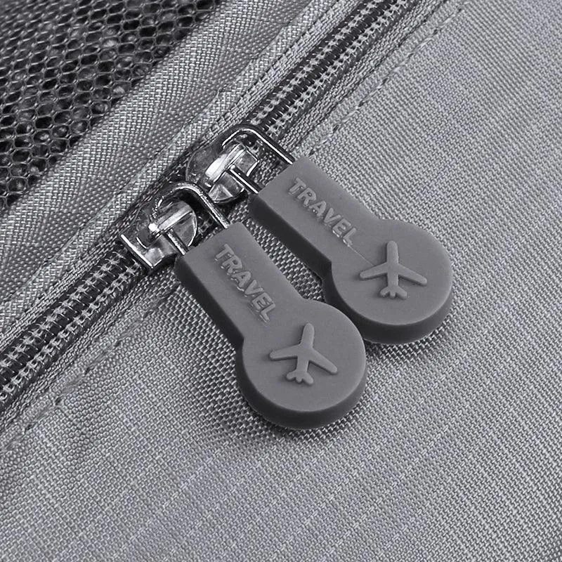 6 pcs Packing Cubes Luggage Storage Organiser Travel Compression Suitcase Bags Random Color