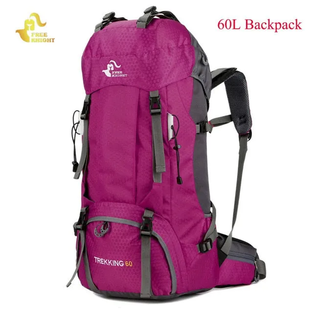 60L Waterproof Climbing Hiking Backpack Rain Cover Bag
