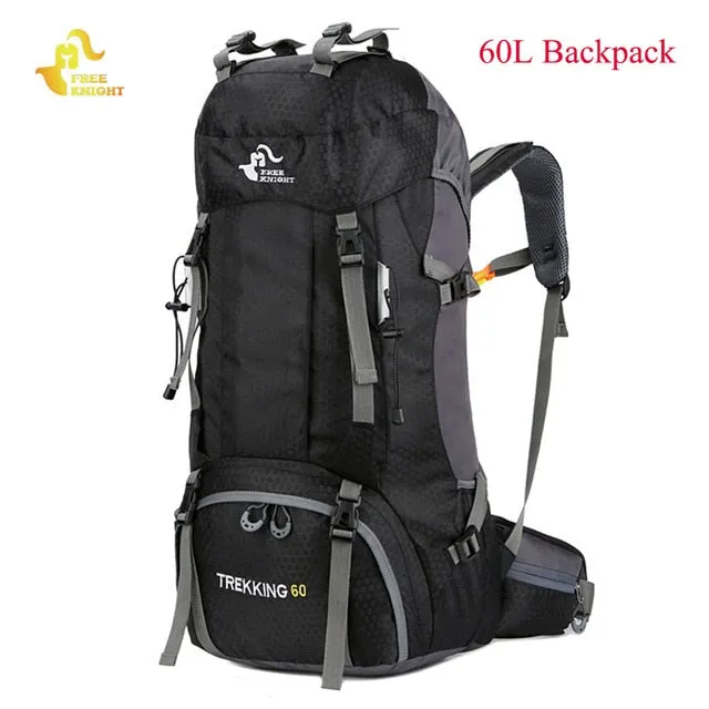 60L Waterproof Climbing Hiking Backpack Rain Cover Bag