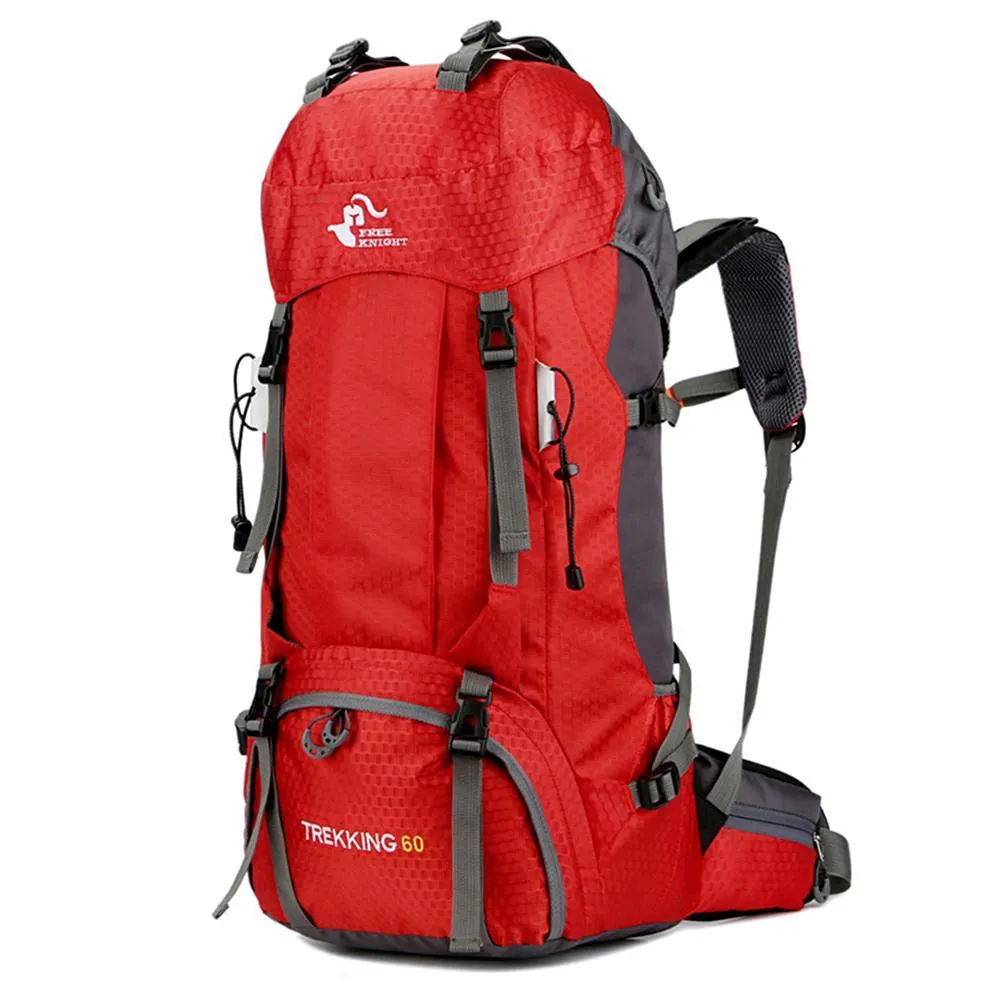 60L Waterproof Climbing Hiking Backpack Rain Cover Bag