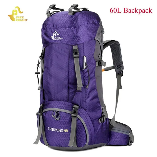 60L Waterproof Climbing Hiking Backpack Rain Cover Bag