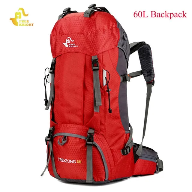 60L Waterproof Climbing Hiking Backpack Rain Cover Bag