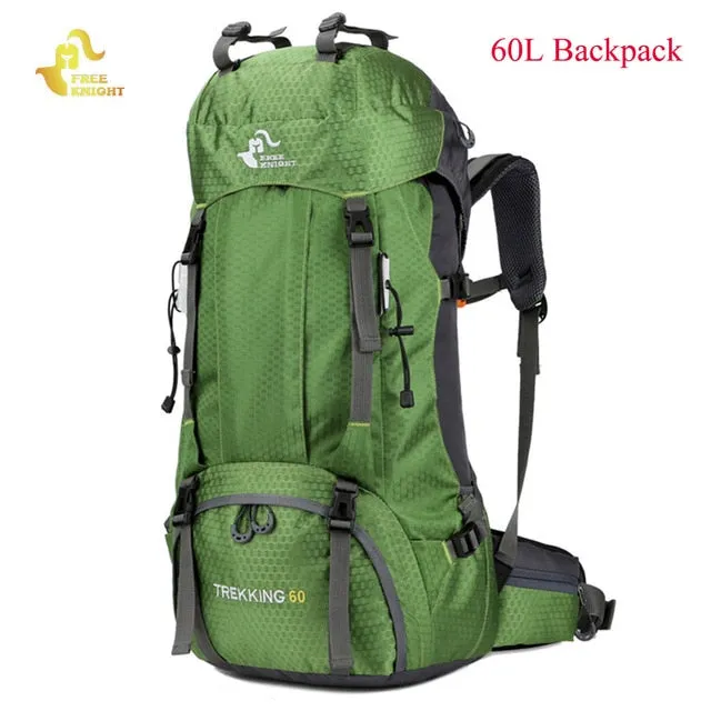 60L Waterproof Climbing Hiking Backpack Rain Cover Bag
