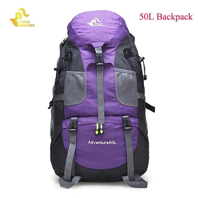 60L Waterproof Climbing Hiking Backpack Rain Cover Bag