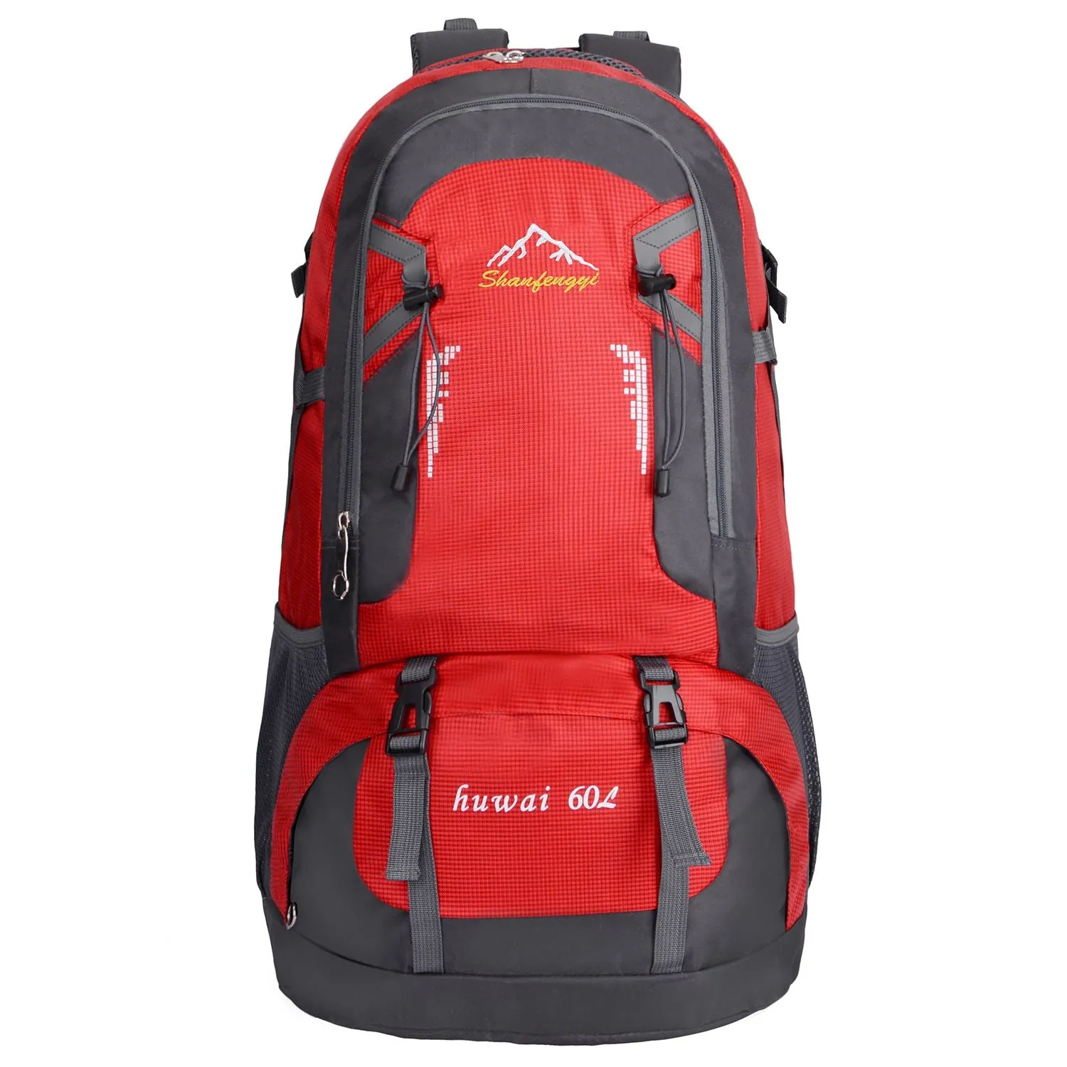 60L Waterproof Outdoor Backpack Sports Bag for Hiking Travel Mountaineering Rock Climbing Trekking Camping