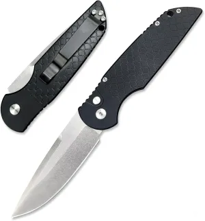 8" Assisted Opening Outdoor Tatical Folding Knife,Button Lock Pocket Knives,D2 Blade Non-Slip Aluminium Alloy Fish Scale Engraved Handle EDC Hunting Tool With Pocket Clip