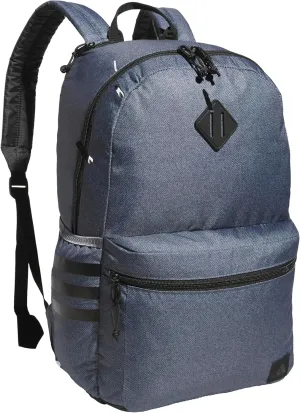 adidas 3-Stripe Classic Backpack for Men and Women, Bag with Laptop Sleeve, Twill Onix Grey/Black, One Size