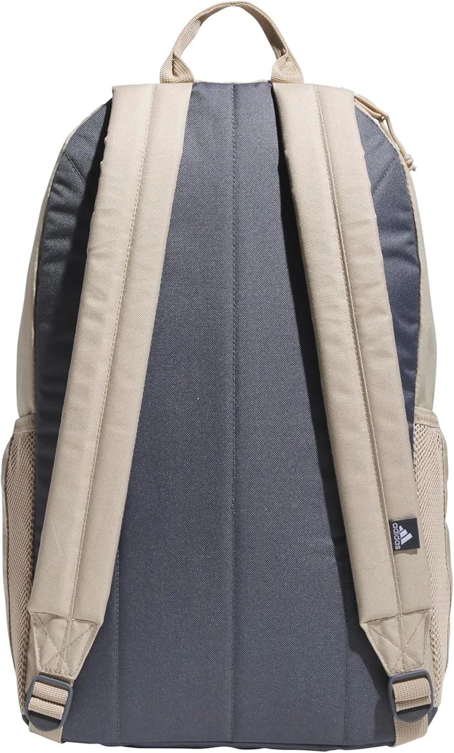 adidas Classic 3-Stripe Durable Backpack Student Athletic Sport Laptop Book Bag, Clay Brown/Onix Grey/5.0, One Size