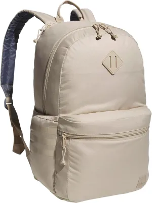 adidas Classic 3-Stripe Durable Backpack Student Athletic Sport Laptop Book Bag, Clay Brown/Onix Grey/5.0, One Size