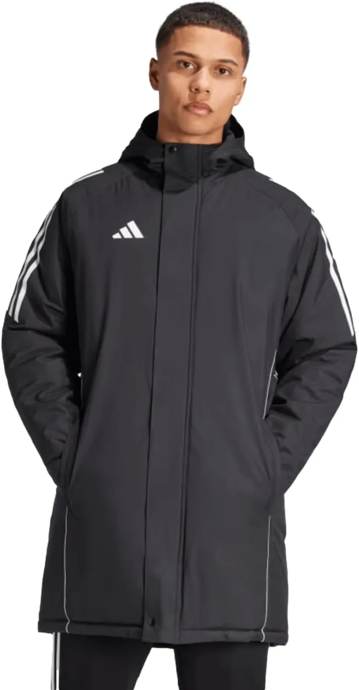 adidas Soccer Tiro 24 Stadium Parka Jacket - Stay Warm on the Sidelines with Recycled Materials