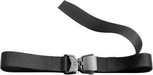 Adjustable Nylon Belt with Quick Release Buckle, Heavy Duty Webbing for Men and Women, Combat and Outdoor Utility Belt, Perfect for Jeans, Black