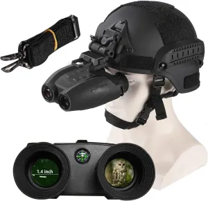 Adult Night Vision Binoculars, PVS-32 High-Definition Night Vision Device Digital Infrared Night Vision Goggles for Wildlife Observation Photography