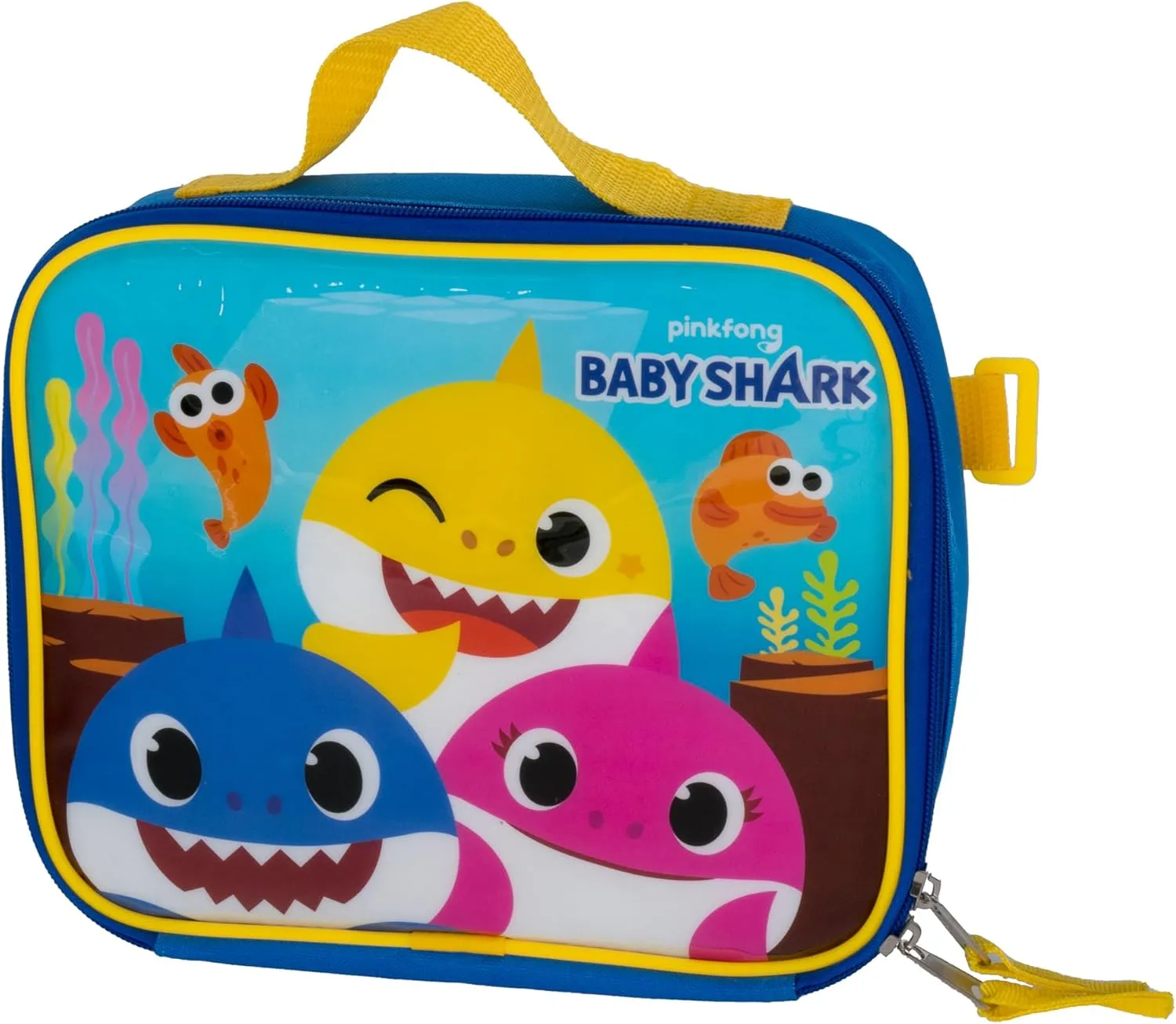 AI ACCESSORY INNOVATIONS Baby Shark 2 Piece Backpack Set, Boys & Girls 16" School Bag, Blue
