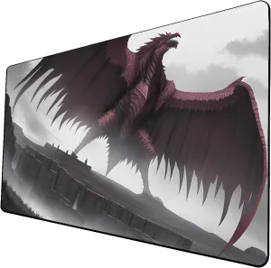 AI Painting TCG Playmat - MTG Trading Card Game Mat, 24x14 Inches Premium MTG Playmat - The Perfect Companion for Intense Card Battles - Fantasy Dark Vampire Lotus-085