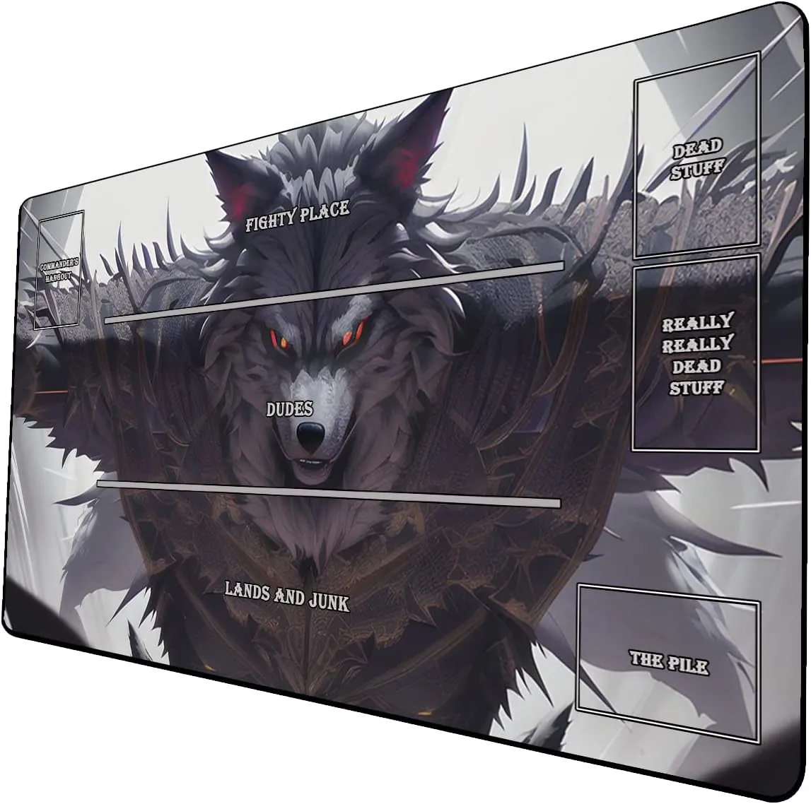 AI Painting TCG Playmat - MTG Trading Card Game Mat with Zones, 24x14 Inches Premium MTG Play Mats - The Perfect Companion for Intense Card Battles - Fantasy Dark Vampire Lotus-182