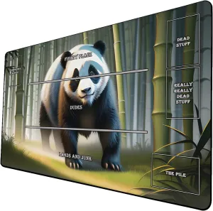 AI Painting TCG Playmat - MTG Trading Card Game Mat with Zones, 24x14 Inches Premium MTG Playmat - The Perfect Companion for Intense Card Battles - Fantasy Dark Vampire Lotus-058