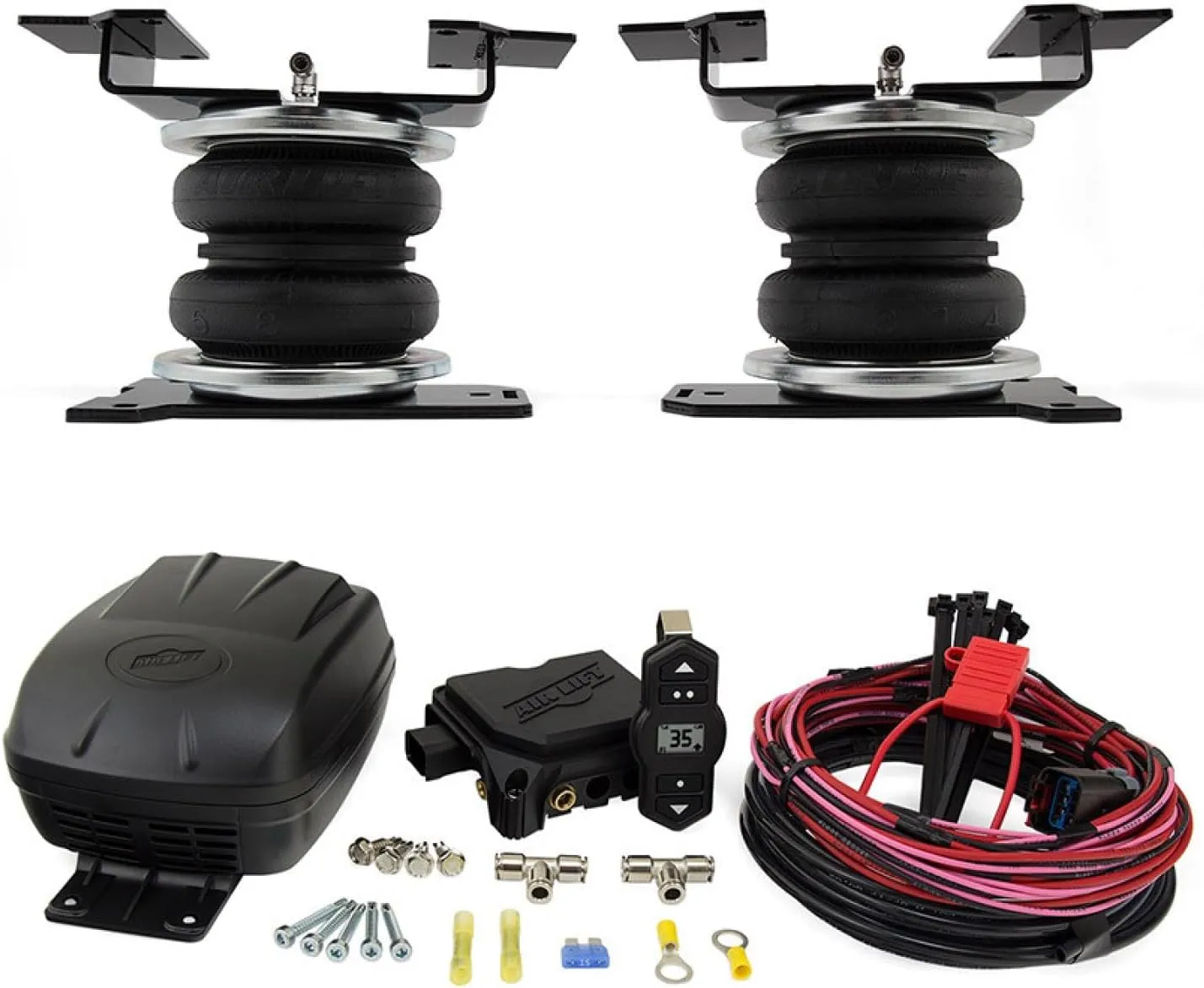 Air Lift LoadLifter 5000 Air Suspension Kit & WirelessOne 2nd Gen Air Compressor System fits 2019-2024 Silverado Sierra 1500 4WD RWD | TrendsAuto Decal | 57288 25980