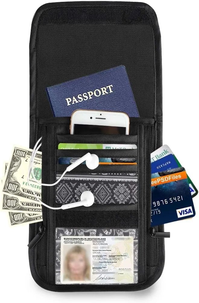 ALAZA Ethnic Elephant Bohemian Boho Small Crossbody Wallet Purse Cell Phone Bag Rfid Passport Holder with Credit Card Slots